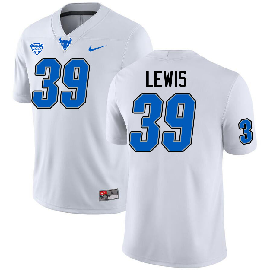 Cam Lewis UB Bulls Jersey,University Of Buffalo Bulls #39 Cam Lewis Jersey Youth-White